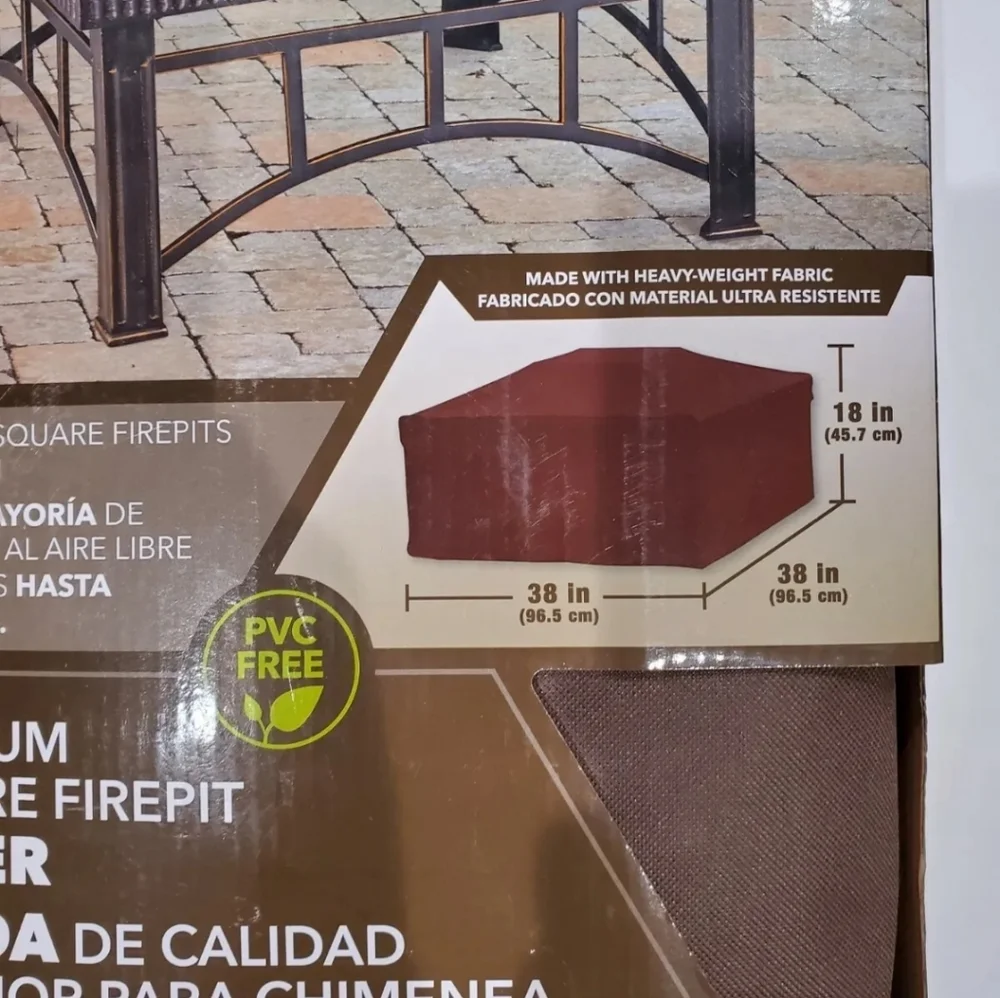 Elemental Premium Square FirePit Cover - 38